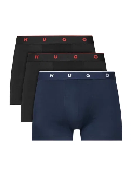 HUGO Boxeralsók TITAN tengerészkék / piros / fekete fehér