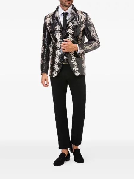 Sacou Billionaire din piele negru