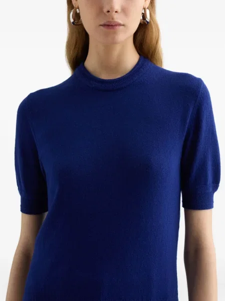 Tricou Jil Sander de lână albastru