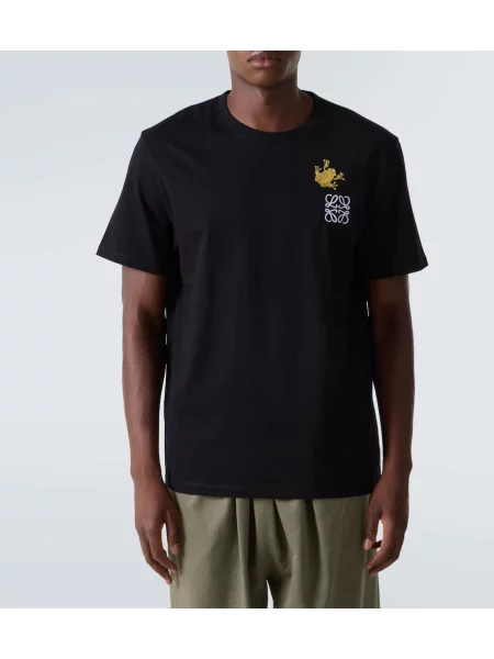 Tricou Loewe din jerseu negru