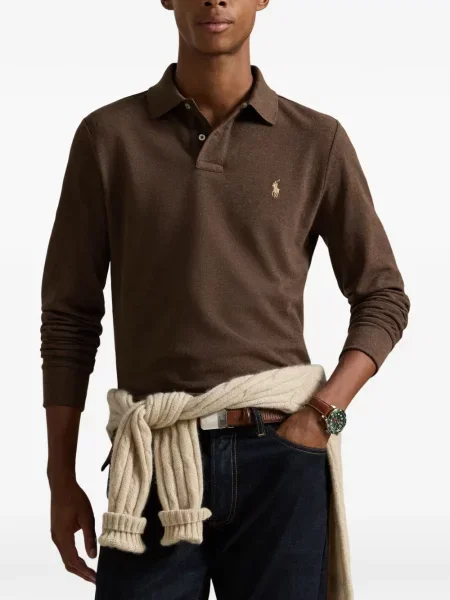 Krótka czapka z daszkiem Polo Ralph Lauren w jodełkę jednorzędowa niebieska