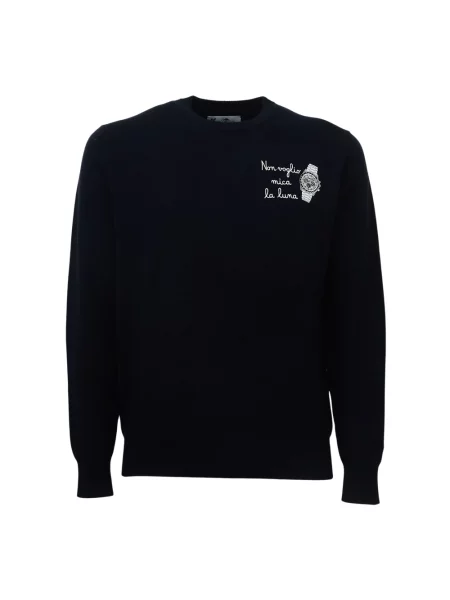 Sweter Mc2 Saint Barth wełniany niebieski