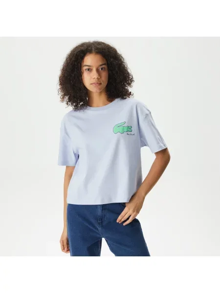 Футболка Lacoste голубая