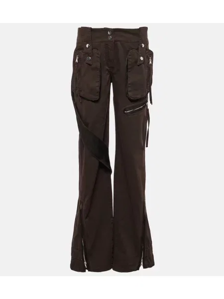 Pantaloni cargo Blumarine cu talie joasă maro