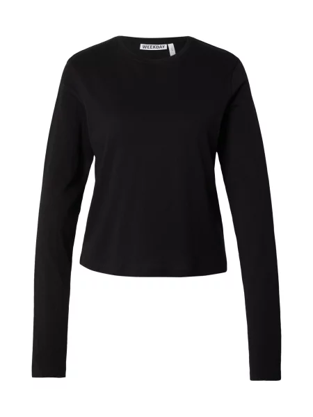 WEEKDAY Tričko černá