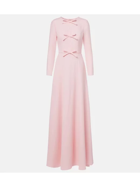 Sukienka Carolina Herrera z kokardką różowa