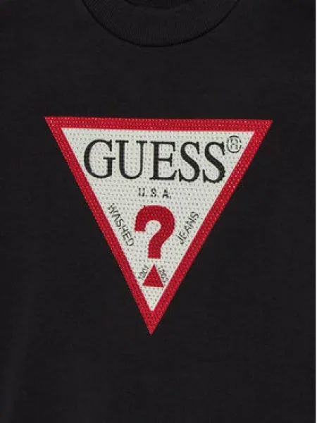 Úpletové šaty Guess černé