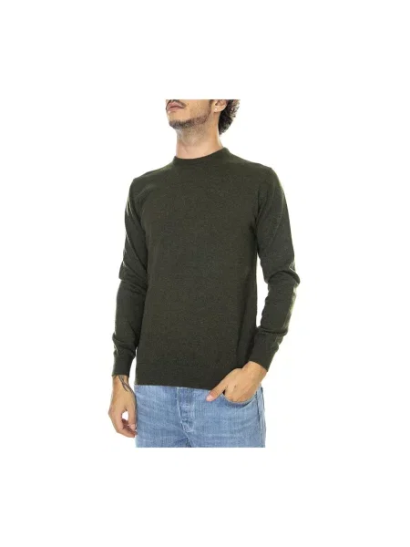 Barbour sweter wełniany zielony