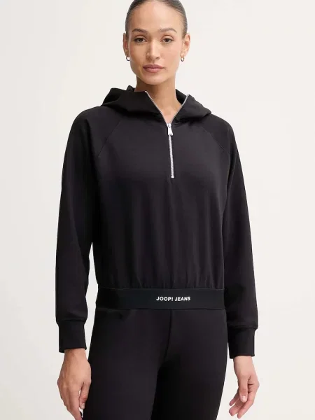 Joop! bluză cu glugă uni negru