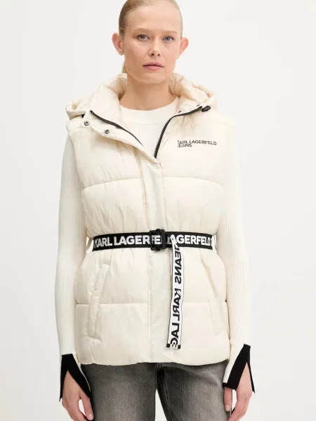 Karl Lagerfeld Jeans bezrękawnik zimowy beżowy
