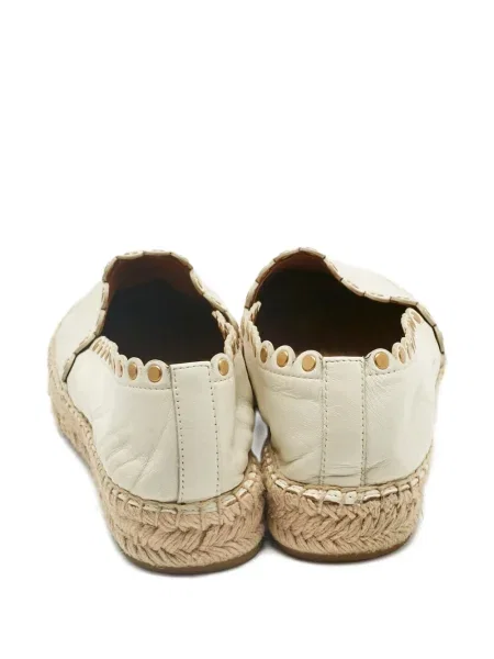 Espadrile Tory Burch din piele alb