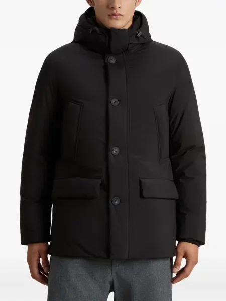 Geacă Woolrich cu glugă negru