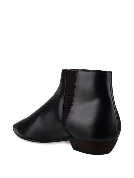 Botine Loro Piana din piele negru