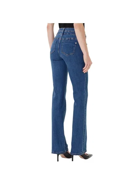 Morgan jeans medium waist albastru