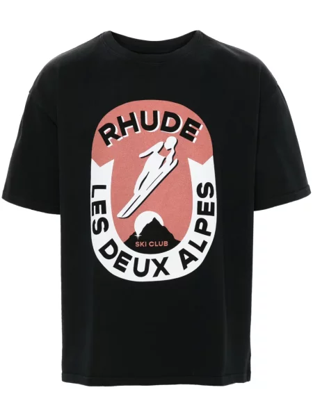 Tricou Rhude cu imagine negru