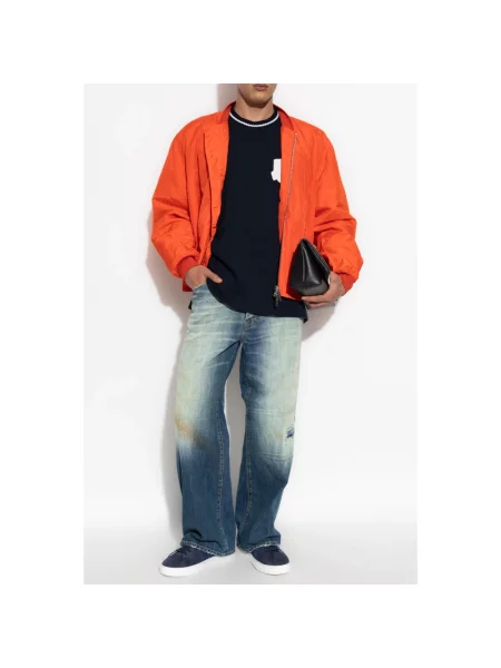 Szerokie jeansy Dsquared2 niebieskie