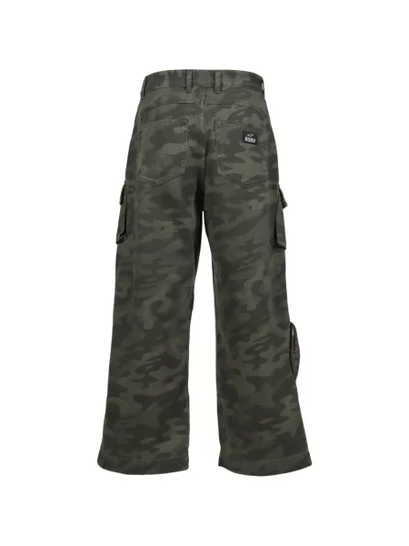 Pantaloni cargo Alpinestars cu model camuflaj verde