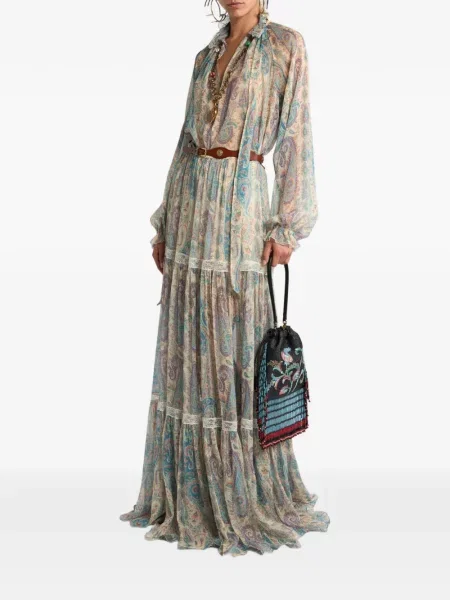 Bluză Etro de mătase cu imagine cu model paisley