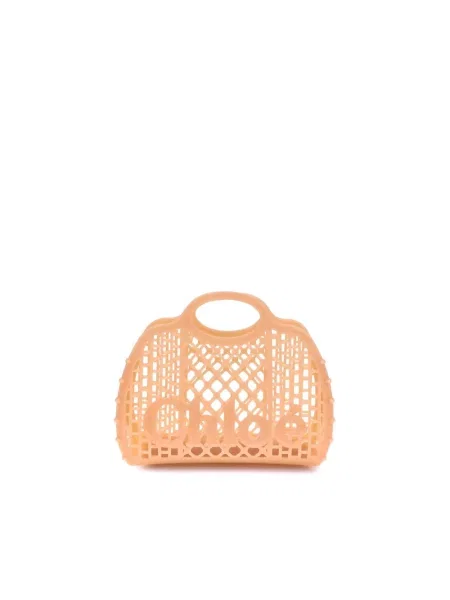 Shopperka Chloe skórzana pomarańczowa