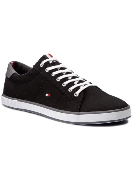Πάνινα παπούτσια Tommy Hilfiger Harlow 1D Black μαύρο
