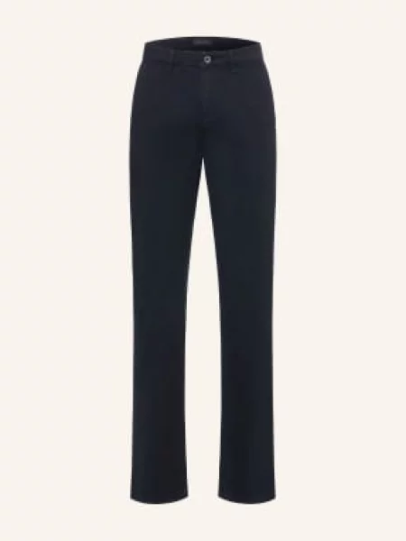 Strokesman's Spodnie Chino O Kroju Slim Fit blau granatowe