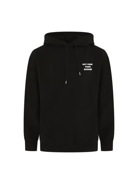 Bluza z kapturem Drole De Monsieur z kapturem z nadrukiem czarna