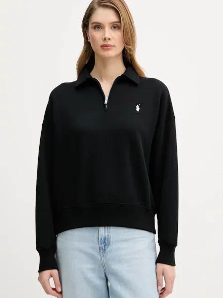 Polo Ralph Lauren bluza z aplikacją czarny