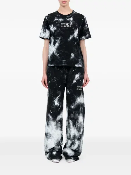 Tricou Mm6 Maison Margiela scurt negru