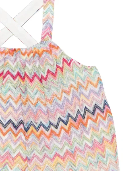 Top dziecięcy Missoni różowy