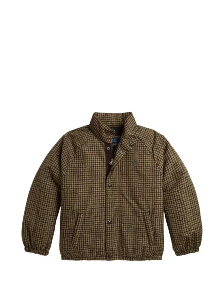 Kurtka puchowa dziecięca Polo Ralph Lauren brązowa