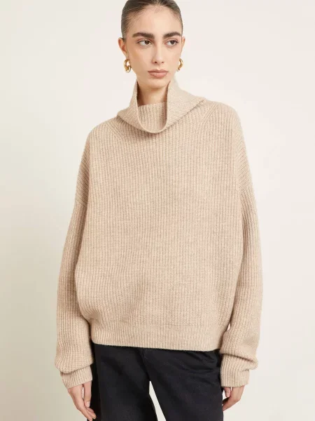 Isabel Marant Svetr Brooke S Kašmírem béžová