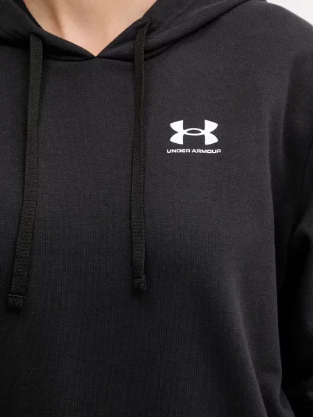 Кофта Under Armour UA Rival з капюшоном з принтом чорний