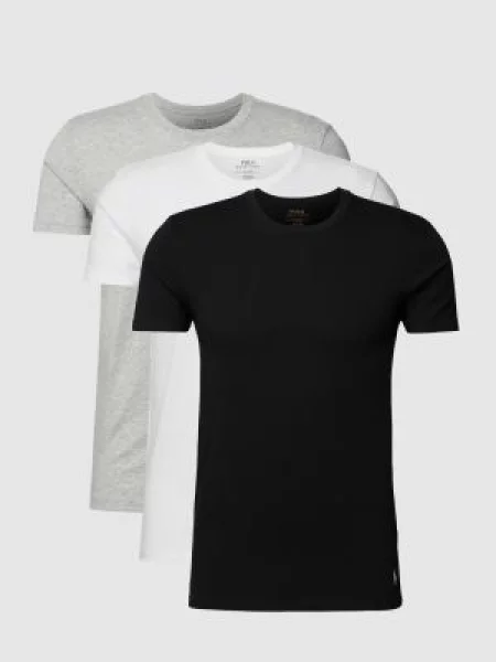 Polo Ralph Lauren T-shirt czarny gładki szara