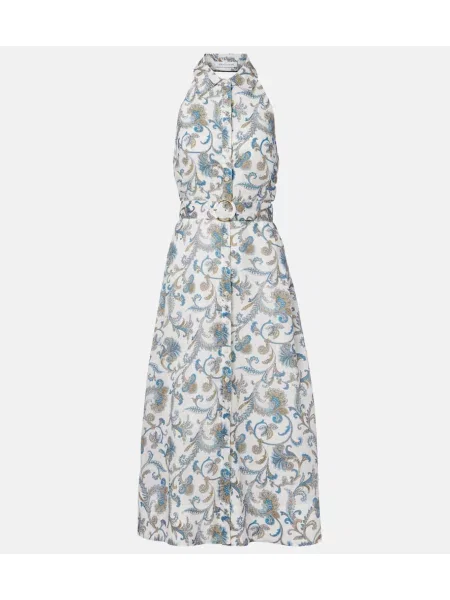 Rochie midi Veronica Beard cu model paisley până la genunchi de costum