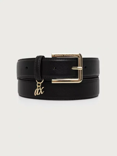 Armani Exchange curea pentru femei cu imitație de piele negru
