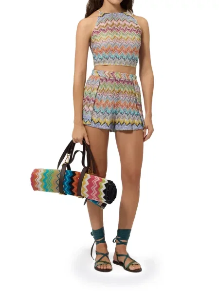 Kötött rövidnadrág Missoni kék