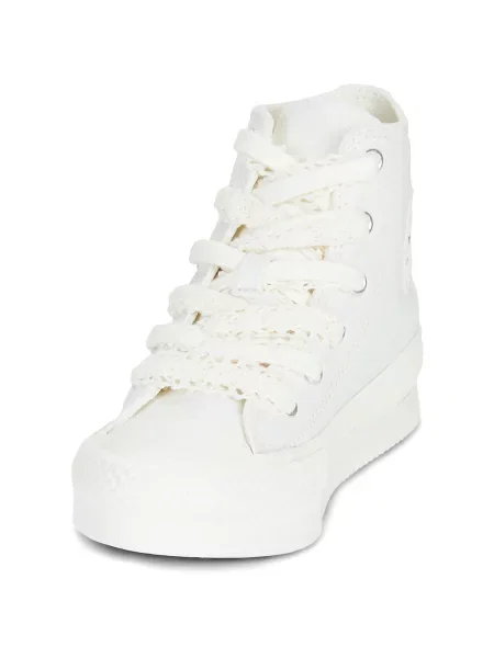 Členkové topánky Converse biela