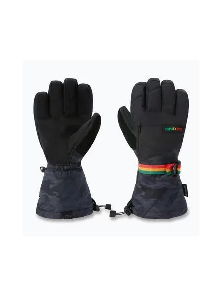 Камуфляжные перчатки Dakine ретро черные