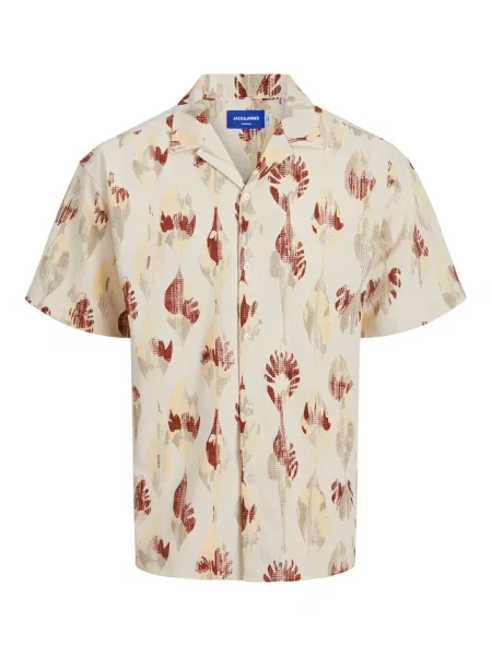 JACK & JONES Cămașă Jeff / închis / roșu bej