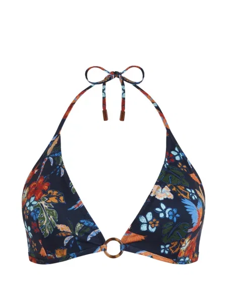 Top Vilebrequin cu model floral cu imagine albastru