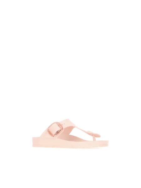 Klapki Birkenstock na sprzączkę różowe