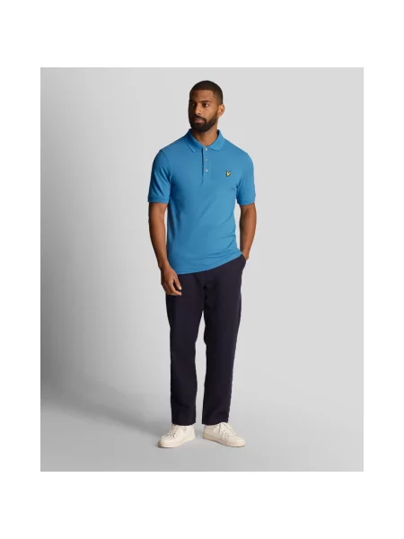 Koszulka polo Lyle & Scott niebieska