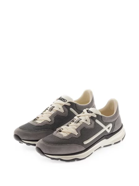 Sneakerși Herno din piele de căprioară gri