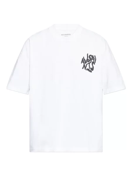 Tricou Allsaints cu imagine alb