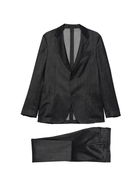 Odgovarati odijelo Lardini s cvjetnim printom crna