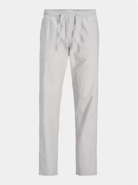 JACK & JONES Kelnės KANE SUMMER nebalintos drobės pilka