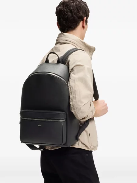 Rucsac Boss cu autograf negru