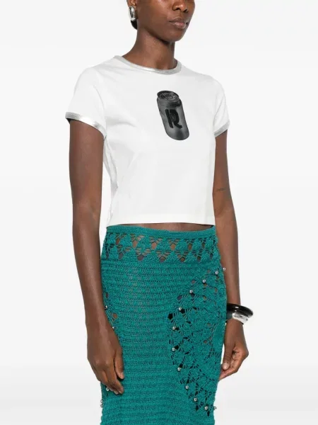 Tricou Rabanne alb