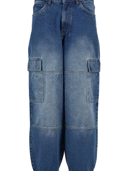 Urban Classics Pantaloni eleganți denim albastru