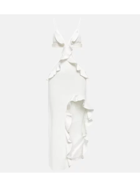 Rochie midi David Koma până la genunchi de costum alb